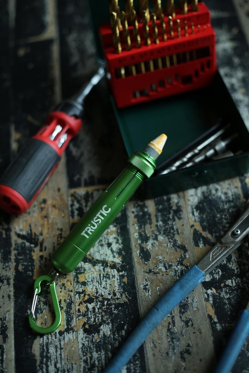 Trustic - Lumber Keel Crayon Holder for 1/2" Round or Hexagonal Crayons, Industrial Heavy Duty Construction Carpenter Metal Holder (Green) - Image 5